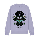 Organic Cotton Graphic Sweatshirt | Moonflower Lilac