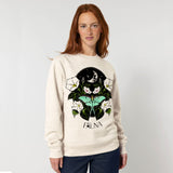 Organic Cotton Graphic Sweatshirt | Moonflower Oatmeal