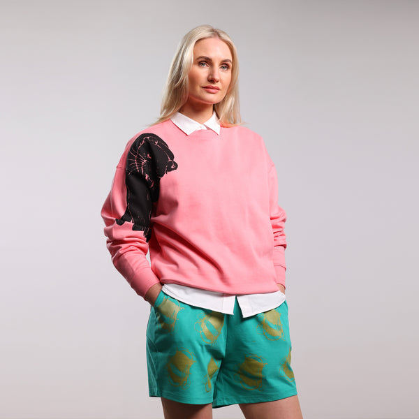 Unisex Jogger Shorts with handprinted bees