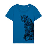 Unisex-T-Shirt aus Bio-Baumwolle | Papageientaucher auf Rot 