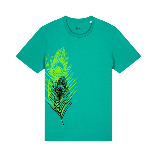 Organic Cotton Women's T-shirt | Peacock Feather
