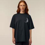 Oversized Unisex T-shirt Black | Moon