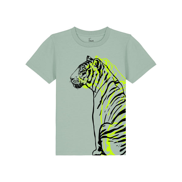 Fauna Kids T-Shirt | Handprinted double Tiger