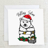 'Nollaig Shona' Polar Bear Christmas Card