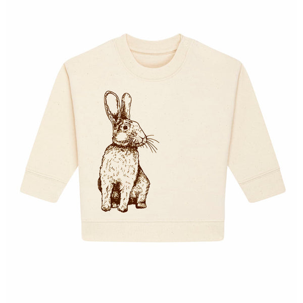 Kids Sweatshirt | Bunny on Natural