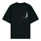 Oversized Unisex T-shirt Black | Moon