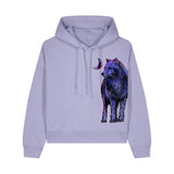 Women's Hoodie | Wolf Lilac | fauna.ie